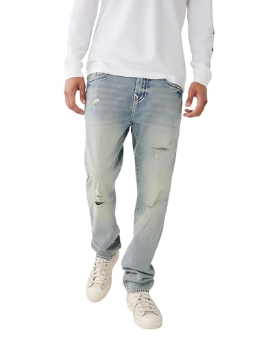 True Religion Rocco Super T Skinny Flap Jean, Light Lynx, 38 at