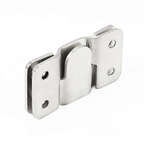 Alamic Flush Mount Bracket Interlocking Photo Frame Hook 54 x 30mm Heavy Duty Stainless Steel Picture Hanger Z Clip Bracket Headboard Wall Mount Hardware - 6 Sets with Mounting Screws