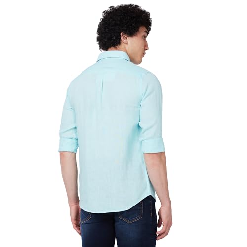 Image of Spykar Men's Regular Fit N /A Full Sleeve Solid Casual Shirts