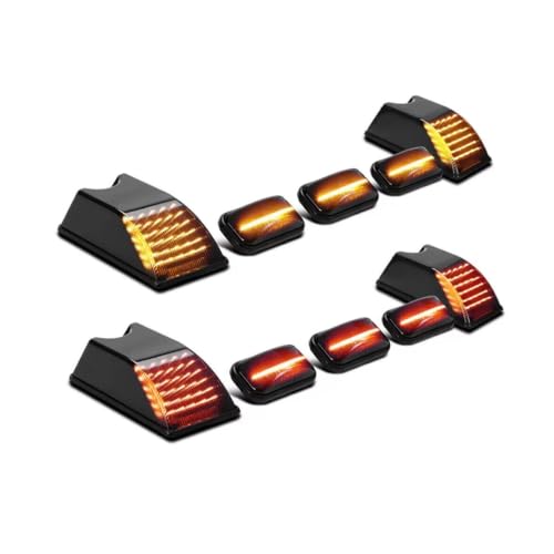 Luces marcadoras techo Hummer H2 2003-2009 kit de piloto trasero rojo y frontal ámbar