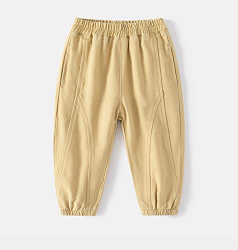 Toddler Children Boys Pull On Soild Sports Jogger Workout Cargo Casual Joggers Pockets Trousers 18month Boy Clothes2