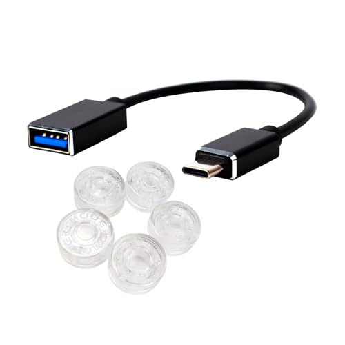 MOOER OTG-4 USB Audio Cable Type A to Type C Cable for Live Streaming and Phone Recording with Transparency Clear Pedalboard Footswitch Toppers image 2