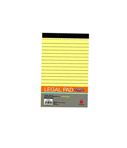 Campap Legal Pad Small Pack of 2, yellow (CA-3464-2ct)