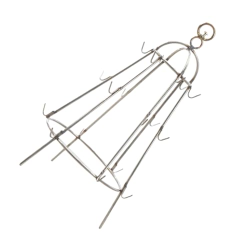VICASKY Support de Barbecue Acier Inoxydable Suspendu avec Crochets de Cuisine Pratique pour Griller Viande et Légumes Accessoire pour Barbecue Extérieur