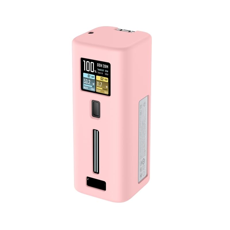 para CUKTECH 10 Fusion, Funda Protectora de Silicona para batería Externa, Funda Resistente al Polvo y a los Golpes (Rosa)