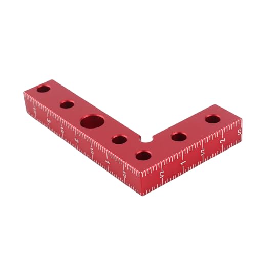 Haofy Fixation Carrée à Angle Droit pour le Travail du Bois, Finition Anodisée, Manchons en Acier, Petit carré Multifonctionnel pour le Marquage et le Perçage, 1 X Petit Kit carré