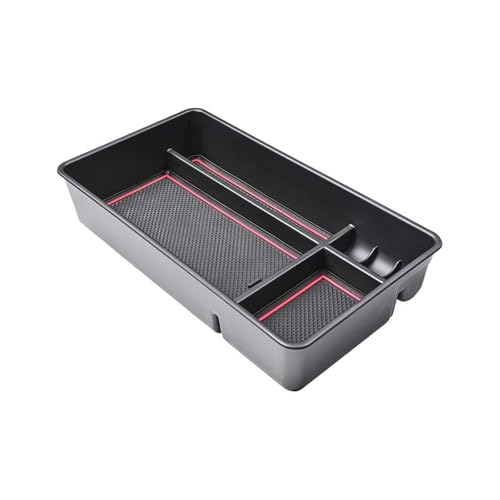 for Altima 2019-2024 Car Armrest Storage Box Center Console Organizer Tray Accessories(Red)