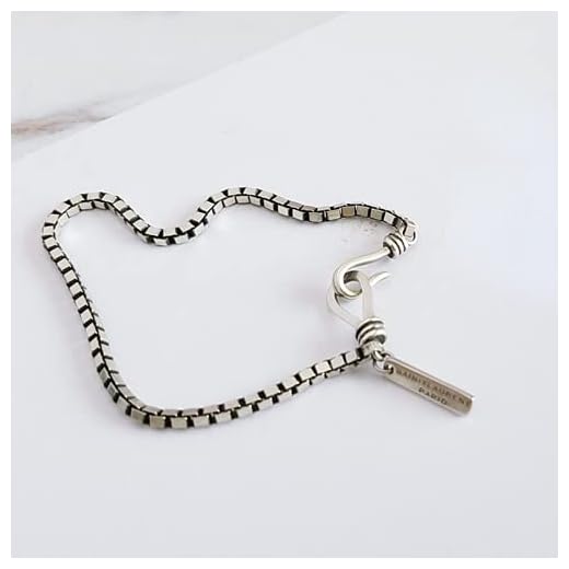 S925 sterling silver armband damer hipster enkel box kedja dubbel krok armband födelsedagspresent smycken