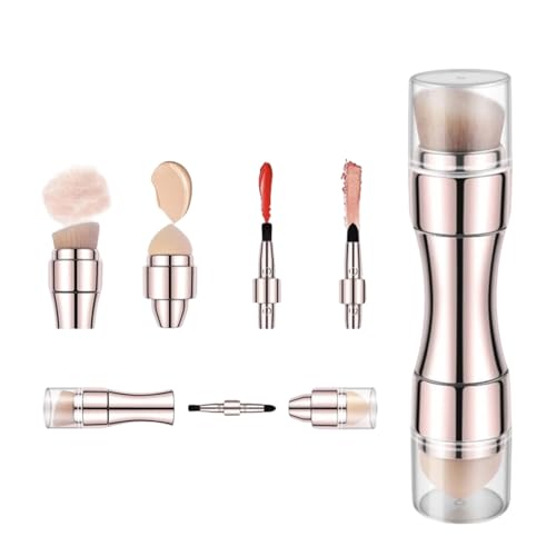Gupcaqosjw Brochas De Maquillaje - 4 En 1 Retráctil | Pincel De Rubor Retráctil Para Viaje - Para Polvo Sombra De Ojos Corrector Mujeres Niñas Hogar