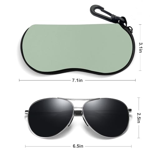 Image of Sunglasses Soft Case, Ultra Light Portable Neoprene Zipper Glasses Case for Men Women
