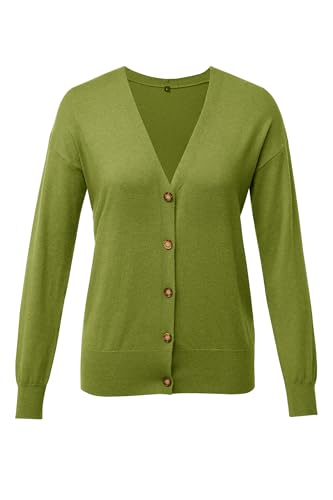 Image of Arach&Cloz Women's Wool Blend Oversized Lightweight Spring Business Casual Cardigan Sweaters