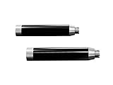 Genehmigung = Euro 3 Highway Hawk Auspuffanlage Slip-on System Straight Cut schwarz für Harley Davidson - Sportster