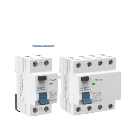Disjoncteur 2P 100A protégeant les circuits contre les fuites
