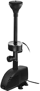 COODIA 660GPH Submersible Pump Pond Fountain with Inside Filter and RGB Colorful LED Light, Multiple Water Fountain Spray Nozzles Kit for Garden PondIndoor and Outdoor Landscape