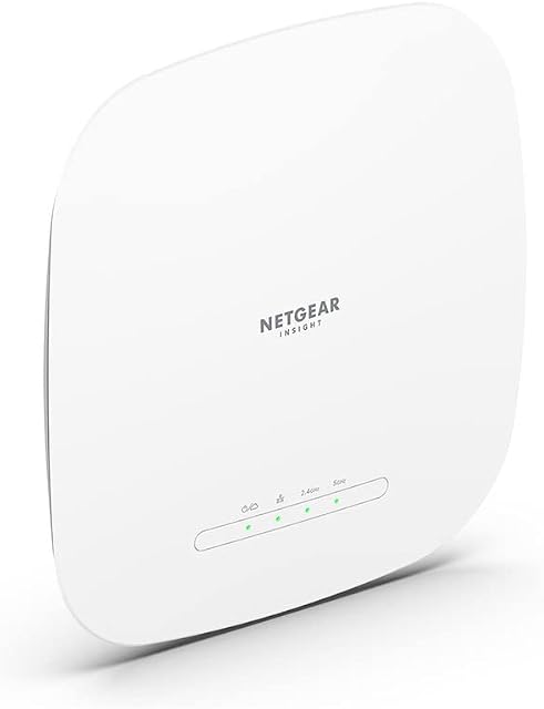 NETGEAR Wireless Access Point (WAX615) - WiFi 6 Dual-Band AX3000 Speed | Up to 256 Client Devices | 1 x 2.5G Ethernet LAN Port | 802.11ax | Insight Remote Management | PoE+ or Optional Power Adapter