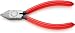 Produktbild Knipex Seitenschneider für Elektromechaniker schwarz atramentiert, mit Kunststoff überzogen 125 mm 76 81 125