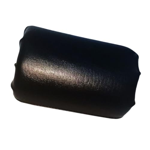 Rodillo de espuma negro para pie para ejercicios abdominales y tablas de pesas, tubo de esponja 7.9x4.7 pulgadas con cuero PU fácil de limpiar, parte de equipo de fitness miniatura 2