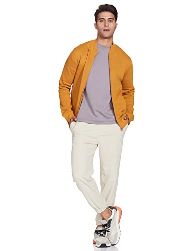 Image of Amazon Brand - Symbol Men Cotton Blend High Neck Zipper Sweatshirt (Available in Plus Sizes)