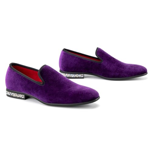 Image of JITAI Men's Dress Shoes - Casual Rubber & Leather Loafers for Men - Fashion Business Formal Wear
