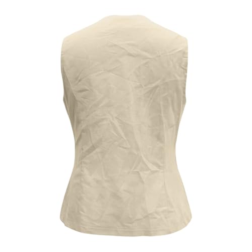 Chaleco de lino para mujer contra el calor en ropa de oficina 6