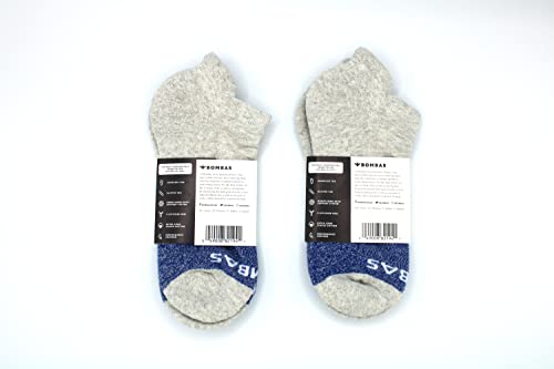 Bombas Women's Originals Ankle Socks, (Grey/Blue)2