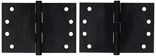 Super Brands Deltana DSB406010B Solid Brass 4-Inch x 6-Inch Square Corner Hinge