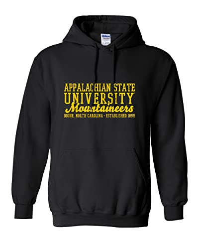 CreateMyTee Vintage Appalachian State University Unisex Hooded Sweatshirt - App State Mountaineers Apparel