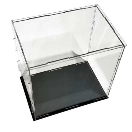 Boddceto Vitrina de Acrílico, Caja de Plástico Transparente en Forma de Cubo, Vitrina de Almacenamiento A Prueba de Polvo para Objetos de Colección, Muñecas, Modelos de Automóviles C