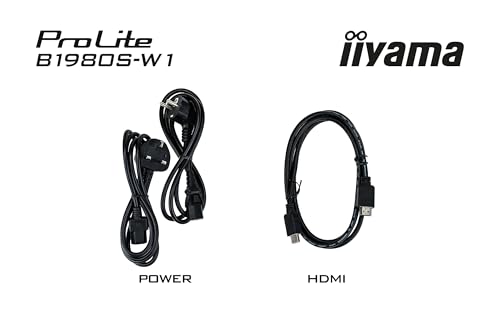 Image of iiyama Desktop Monitor, B1980S-W1-19, TN, 1280x1024 /75Hz, 1H1DP, HAS