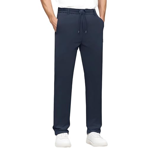 Meshirons - Ice Silk Mesh Panel Casual Pants, Comfy Quick Drying Slip-On Pant with Pockets for Over 55