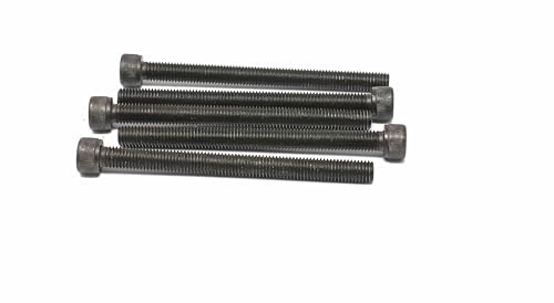 Image of iexcell 5 Pcs M10 x 120mm Thread Pitch 1.5 mm Alloy Steel 12.9 Grade Hex Socket Head Cap Screws Bolts Kit, Black Oxide Finish