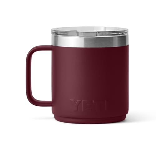 Image of YETI Rambler 10 oz Stackable Mug, Vacuum Insulated, Stainless Steel with MagSlider Lid, Wild Vine Red