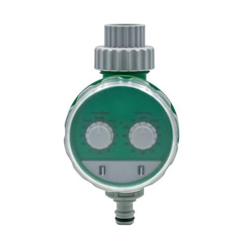 Namolit Temporizador de irrigação eletrônico multifuncional com dois mostradores, temporizador de ir