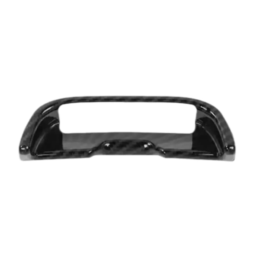Car Interior Decoration Cover Car Center Console Armrest Box Switch Button Decoration Cover for Charger for Chrysler 300C 2011 Up(Black Carbon Fiber)