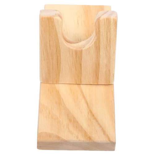 balacoo Hot Glue Sprayer Rack Wood Base Stand Glue Applicator Accessory Space-saving