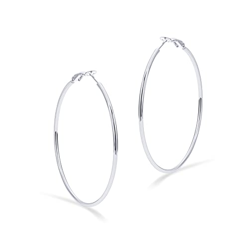 Image of PAVOI Gold Hoop Earrings for Women, 14K Gold Plated Paddle-Back Hoops