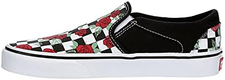 Vans Unisex Asher Slip On Sneaker - Multi Checkeredboard - Black 8.5 | Image 3