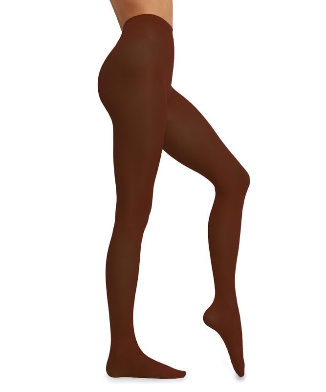 Collant 80 Denari Donna Color Carne – Calze Coprenti Invernali Senza Cuciture, Vita Alta, Microfibra, Taglia Unica, Comode E Calde