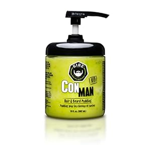GIBS Grooming Con Man Hair & Beard Pudding, 19 Fl Oz