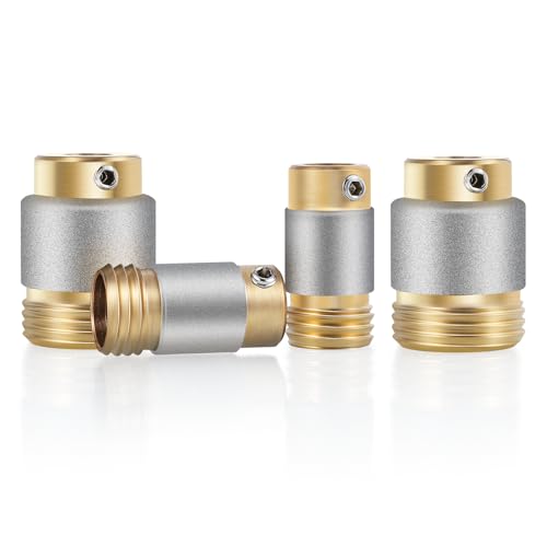 Mxmoonant Grinding Bits for Stained Glass Grinder, 5/8inch x2pc & 1inch x2pc with Threaded for Automatic Water Supply 4 Pack