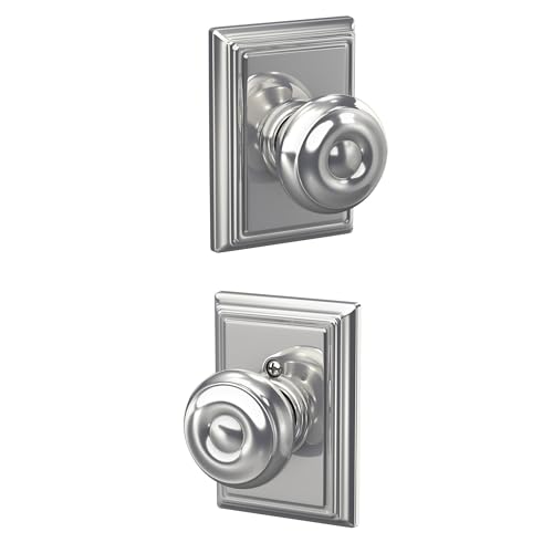 Image of SCHLAGE Lock Company F10GEO625ADD Addison Collection SCHLAGE Passage Knob, Bright Chrome