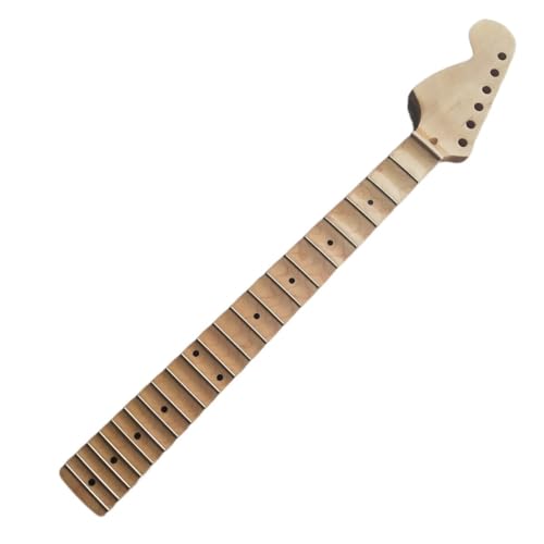 Manche de guitare festonné en érable avec tête inversée finition brillante