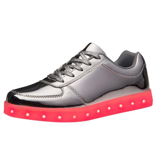 Zapatillas Mujer Nuevos Zapatos Luminosos Led De Colores, VersióN Coreana, Zapatos Deportivos con Carga USB para Parejas, Zapatos Deportivos Bajos Dorados Y Plateados Zapatillas NiñO Ofertas Flash