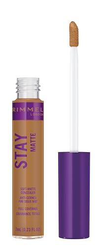 Rimmel London Stay Matte - 512 Amber - Concealer, 24-Hour Wear, Shine Control, Fights Free Radicals, 0.23oz