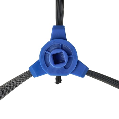 vhbw 2X Seitenbürste kompatibel mit Proscenic Proscenic 850t, 850 Saugroboter - Reinigungsbürsten Set, schwarz/blau
