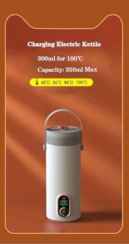 Hervidor Eléctrico Recargable Compacto 350ml Lyfreen miniatura 2
