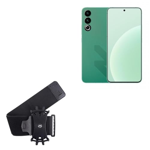 BoxWave Holster Compatible with Meizu 20 Classic - ActiveStretch Sport Armband, Adjustable Armband for Workout and Running - Jet Black