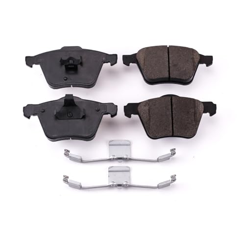 Image of PowerStop Front Brake Pads for Volvo XC90 2003-08 | Volvo XC90 2010-14 - Z17 Ceramic Brake Pads with Installation Hardware, 17-1003