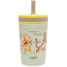 Zak Designs Disney Winnie the Pooh Kelso Toddler Cups For Travel or At Home, 12oz Vacuum Insulated Stainless Steel Sippy Cup With Leak-Proof Design is Perfect For Kids Winnie the Pooh & Friends