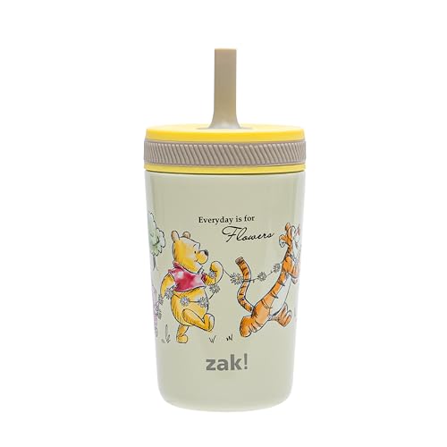 Zak Designs Disney Winnie the Pooh Kelso Toddler Cups for Travel or At Home, 12oz Vacuum Insulated Stainless Steel Sippy Cup with Leak-Proof Design is Perfect for Kids (Winnie the Pooh & Friends) by Zak Designs - Used condition - CA$20.31